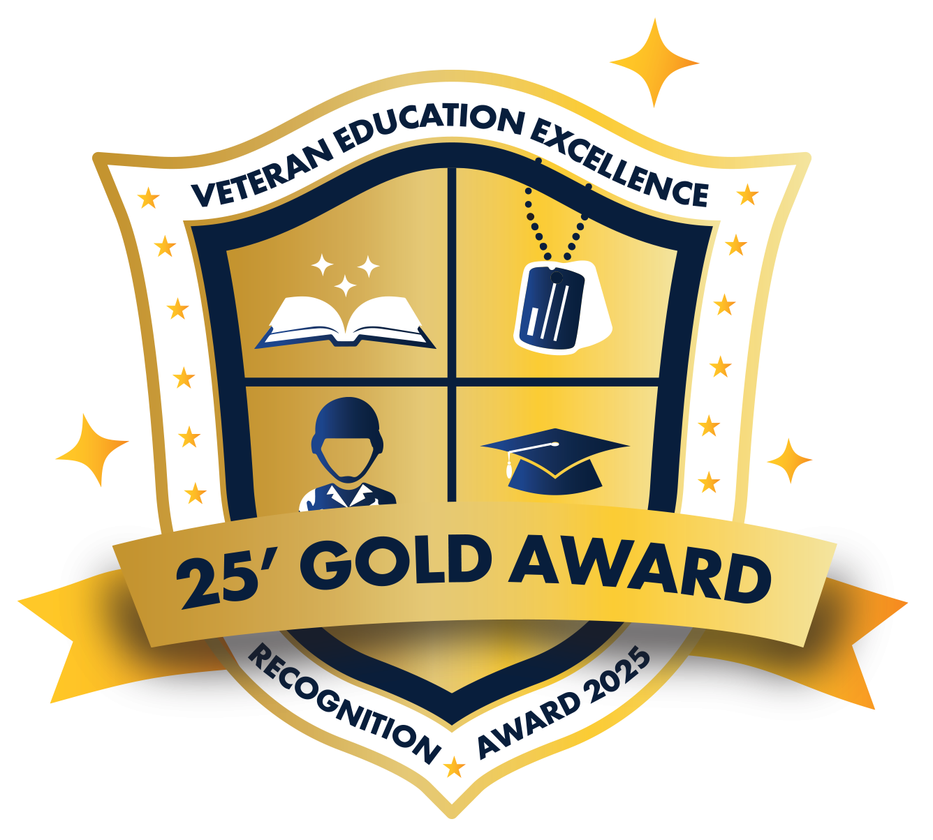 Veteran Education Excellence Recognition Award 2025 VEERA Gold Award