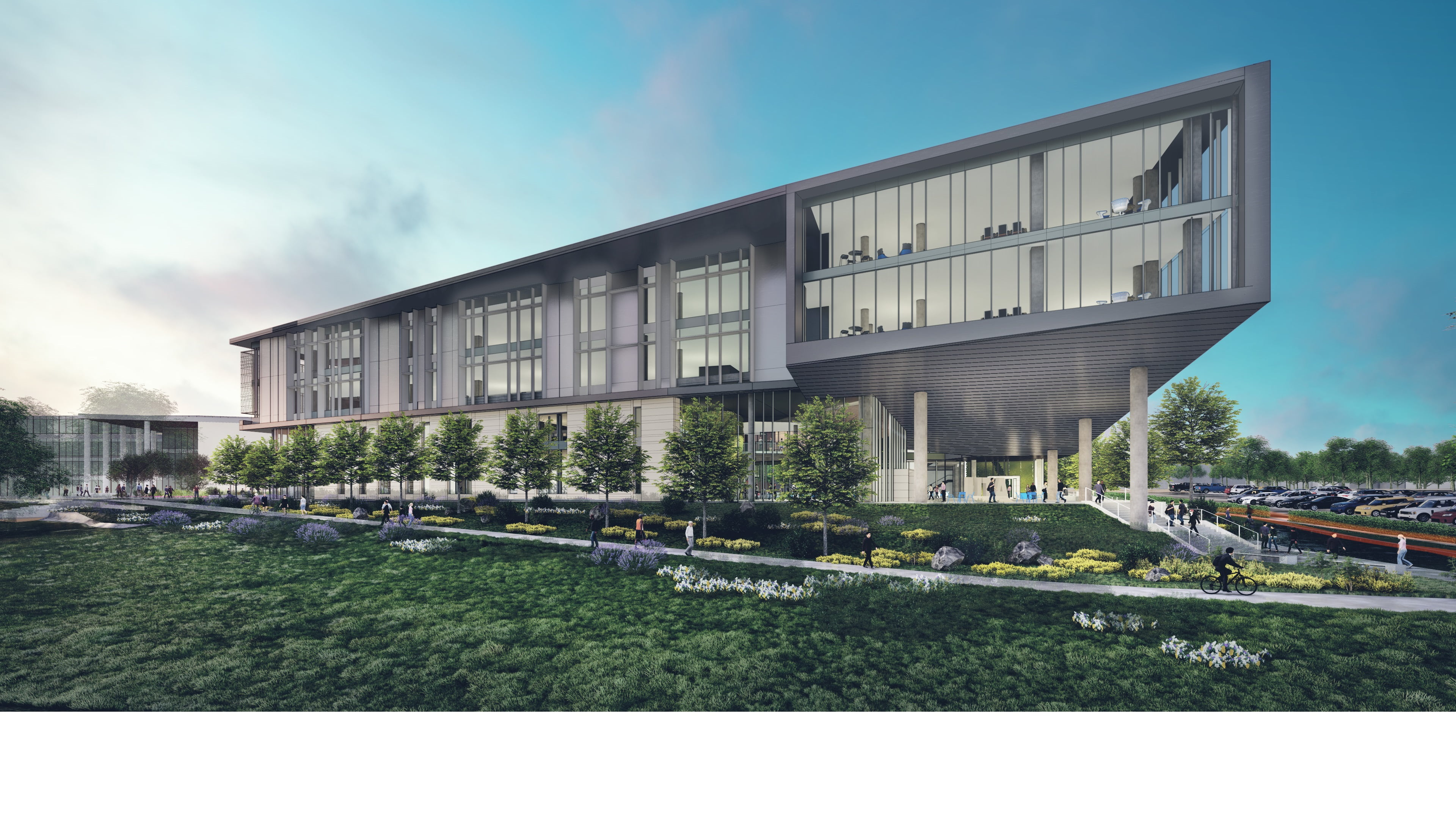 rendering of the new social work building