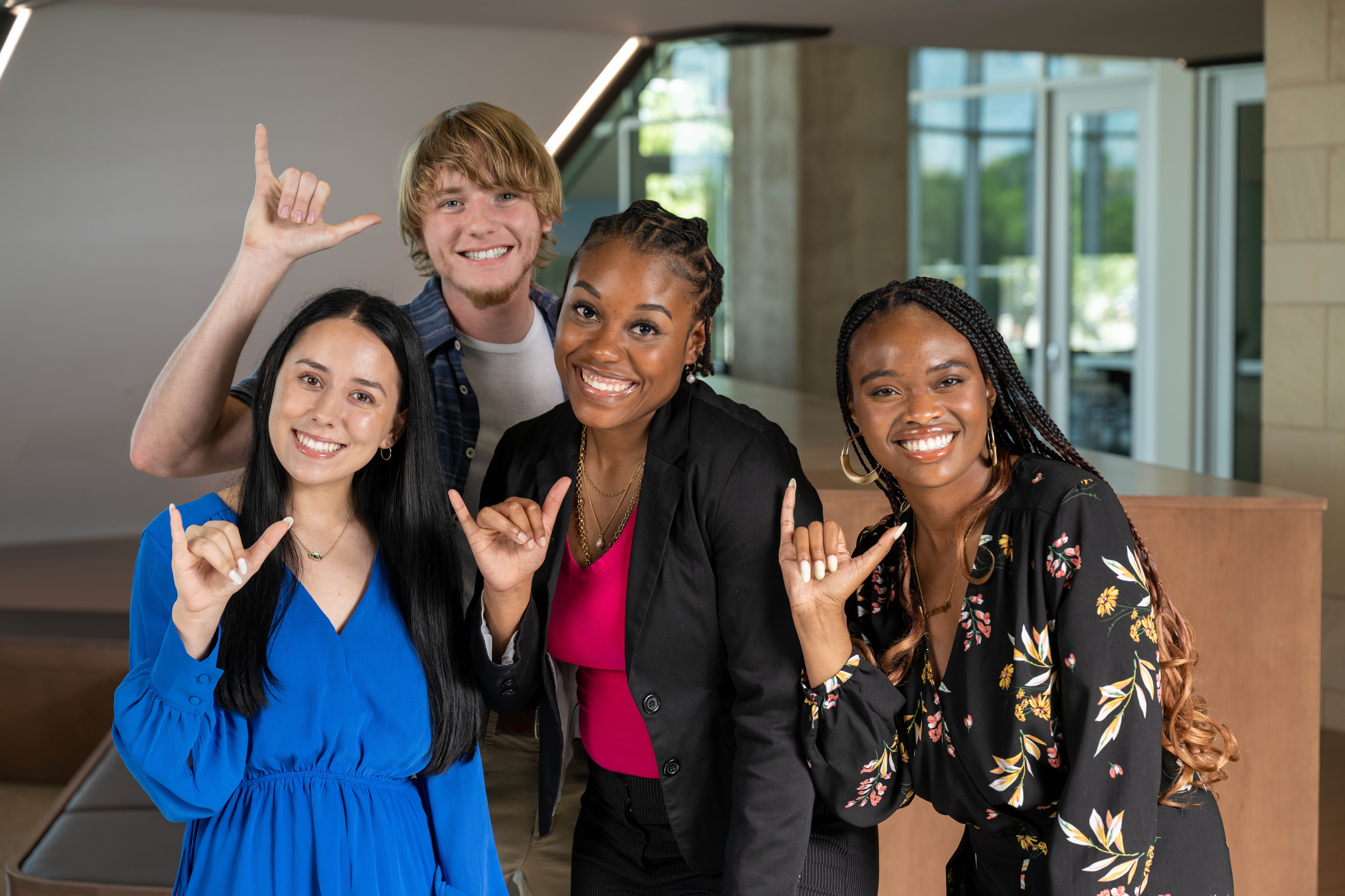 people from uta posing for a photo