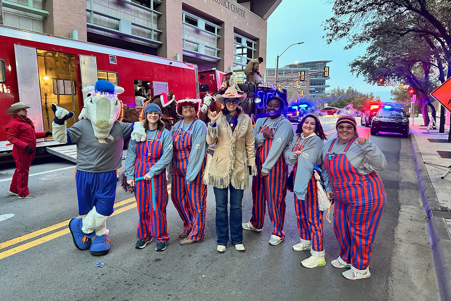 Dr Cowley and others pose for picture